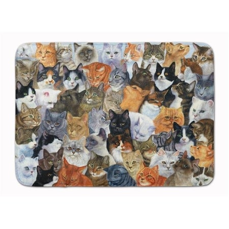 Carolines Treasures Carolines Treasures BDBA0414RUG Cats Galore Machine Washable Memory Foam Mat BDBA0414RUG